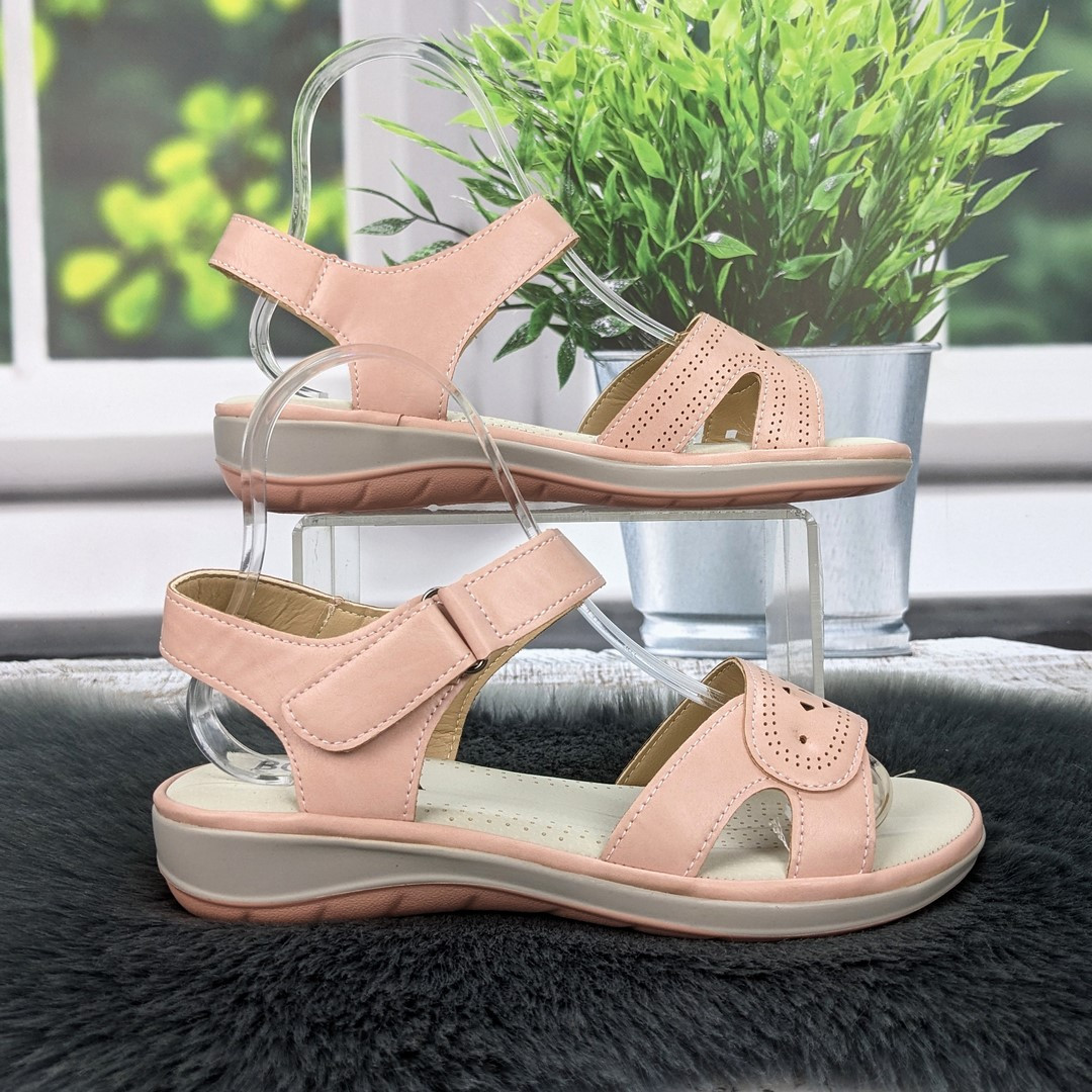 Босоніжки жіночі Botema рожеві на низькому ходу 4813, фото 1