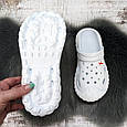 Сабо крокси жіночі на об'ємній підошві Jose Amorales білі 4980, фото 6