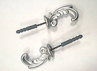 Крючки для штор "Классик" (2шт) матовое серебро