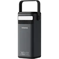 Зовнішній портативний акумулятор Romoss PMT75 75000mAh Black 280W (PMT75-1E2-2133H)