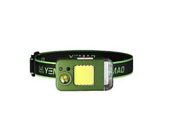 Ліхтар налобний 3реж. 5000K АКБ вбудований YM-T618-LEDCOB, Motion Sensor, ЗУ Type-C, Box ТМ BAILONG