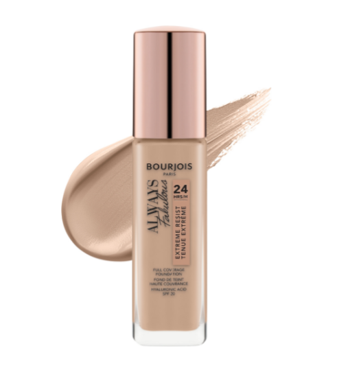 Тональна основа для обличчя Bourjois Always Fabulous 24H Extreme Resist SPF 20- 100 Rose ivory, 30 мл, фото 1