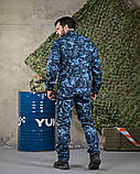 Тактичний костюм синій мультикам міський для охорони ріп-стоп ПП7654 ТМ, фото 4