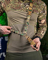 Ремінь для зброї одноточковий мультикам з фастексами та еластичною вставкою ПП7610 ТМ