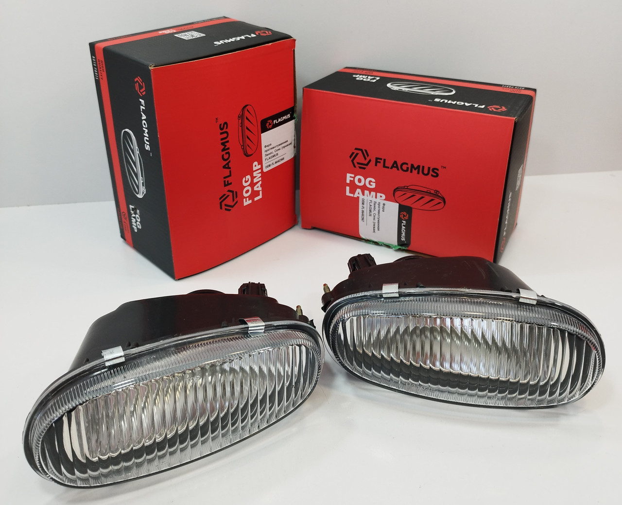 Протитуманні фари (к-т ліва+права) Ланос, Сенс FLAGMUS, фото 1