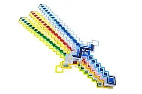 Меч музичний зі світлом на батарейках розмір 34,5-19,5-4,7см. XY.139