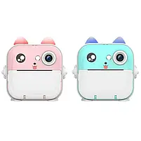 Дитячий фотоапарат миттєвого друку у двох кольорах + 3 рулона паперу для друку., фото 3