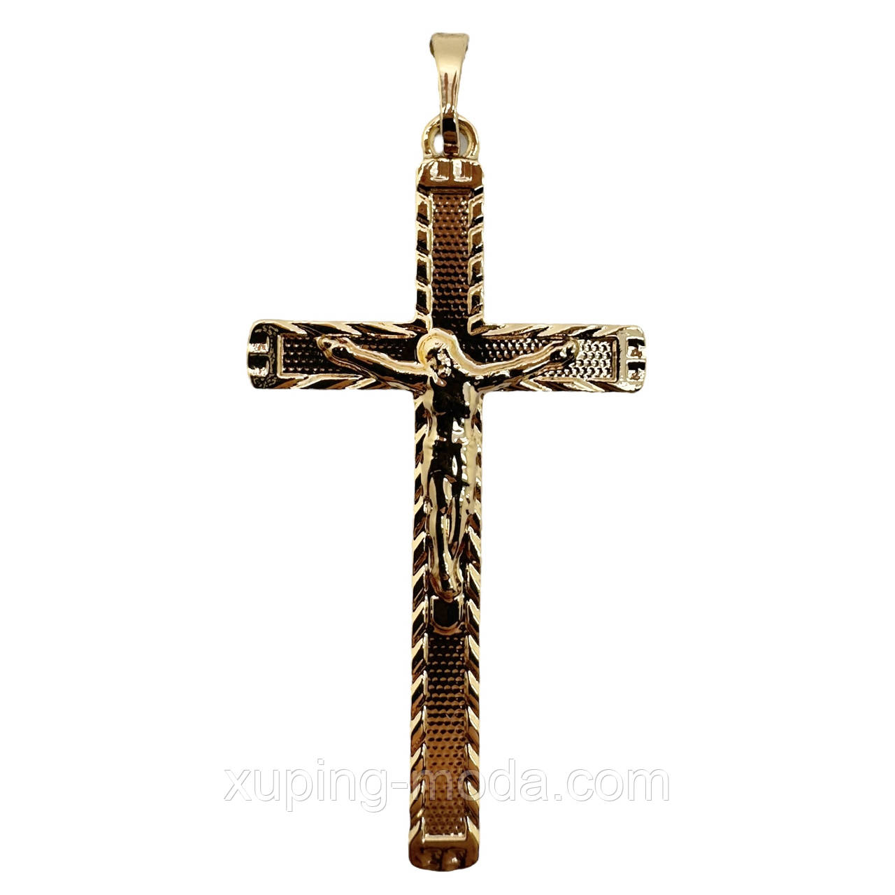 Хрестик оптом. 42х21 мм. 18 к, фото 1