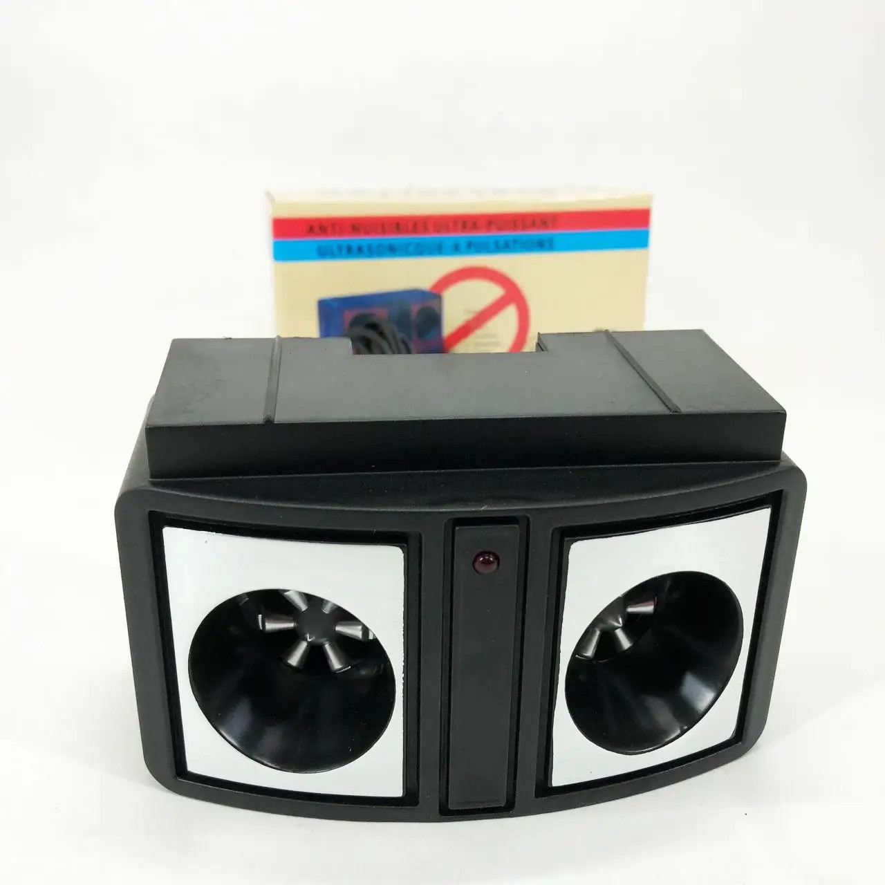 Ультразвуковий відлякувач Dual Sonic Pest Repeller для приміщень 100 м² Пристрій від гризунів ABS пластик 2Вт