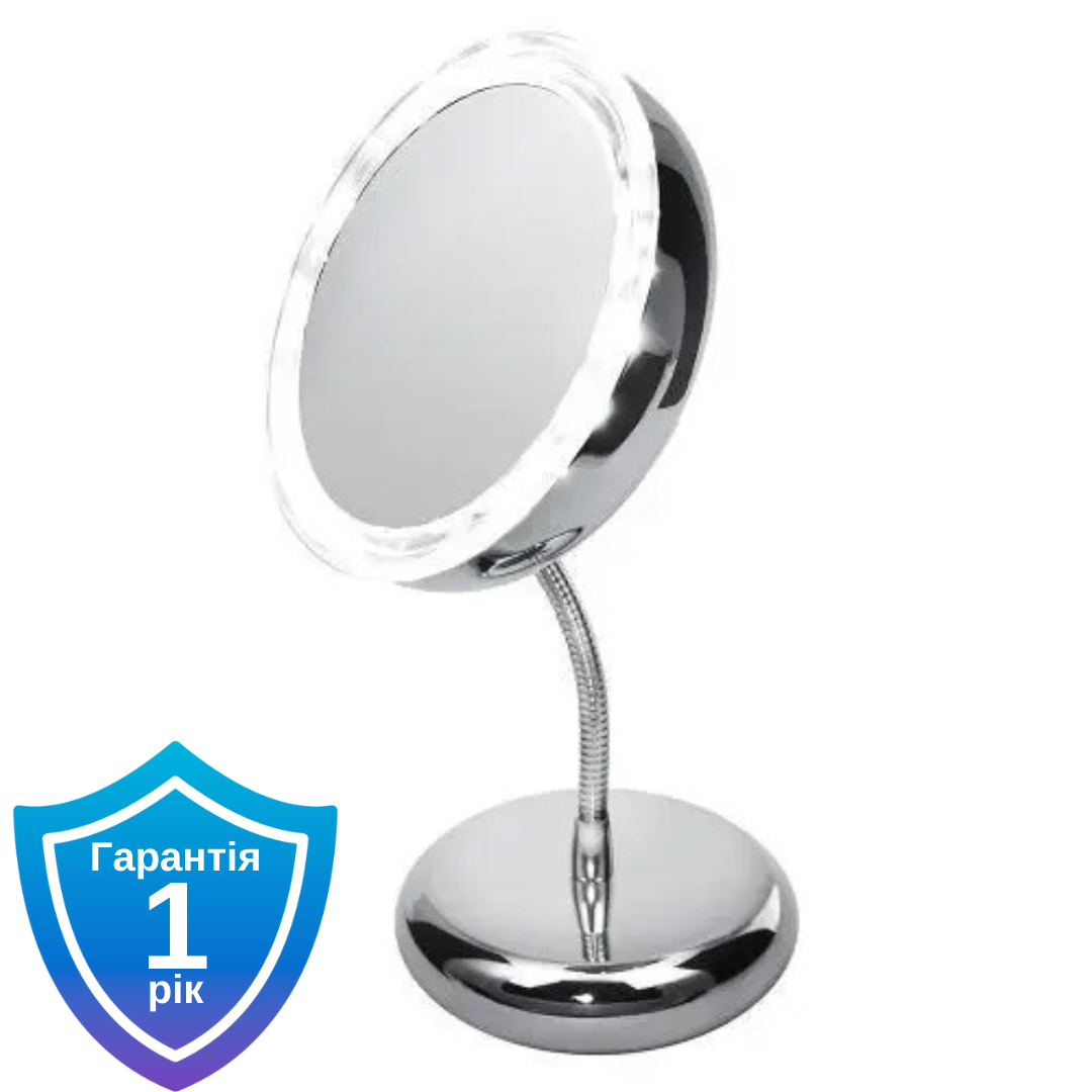 Дзеркало косметичне Adler AD 2159 LED підсвітка 3х збільшення
