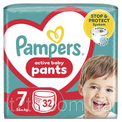 Підгузки Pampers Pants Розмір 7 (17+ кг) 32 шт (8006540374559)