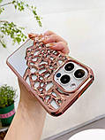 Чохол на телефон Golg Rose з люстерком iPhone 14 pro max, фото 7