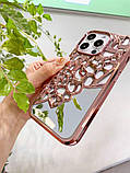 Чохол на телефон Golg Rose з люстерком iPhone 14 pro max, фото 2