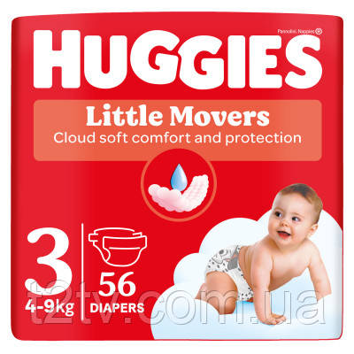 Підгузки Huggies Ultra Comfort 3 (5-9 кг) Jumbo 56 шт (5029053567570)