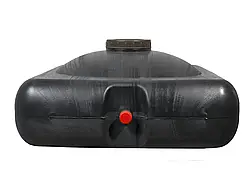 Бак для душу 100 л пластиковий плоский дачний бак для води літний душ