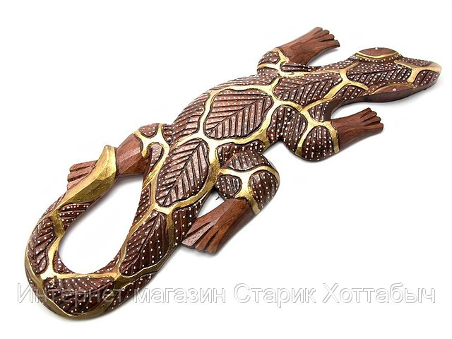 Фігурка Гекон із дерева, фото 1