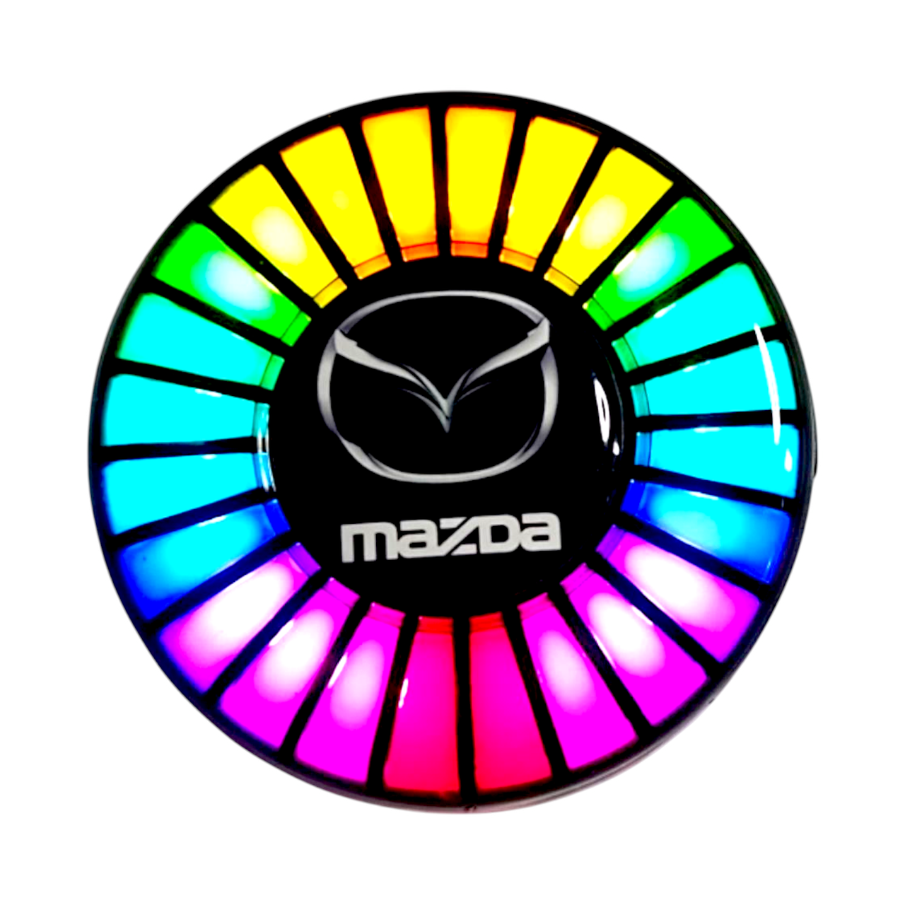 Ароматизатор в авто з еквалайзером Mazda, світлодіодне підсвічування в авто, фото 1