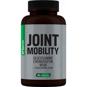 Глюкозамін хондроїтин ЧСЧ + гіалуронова кислота Sporter Joint Mobility 60 таб.
