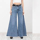 Джинси Sessanta жіночі кльош від бедра широкі 28 блакитні, фото 2