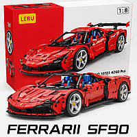 4260 деталей | Ferrari SF90 | Конструктор Технік LERU 10723 | Cумісний з Lego | Лего Technic Феррарі Спорткар