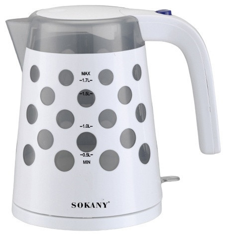 Електричний чайник 1.7 л Sokany електрочайник 1850 Вт FK1621 AuraHome