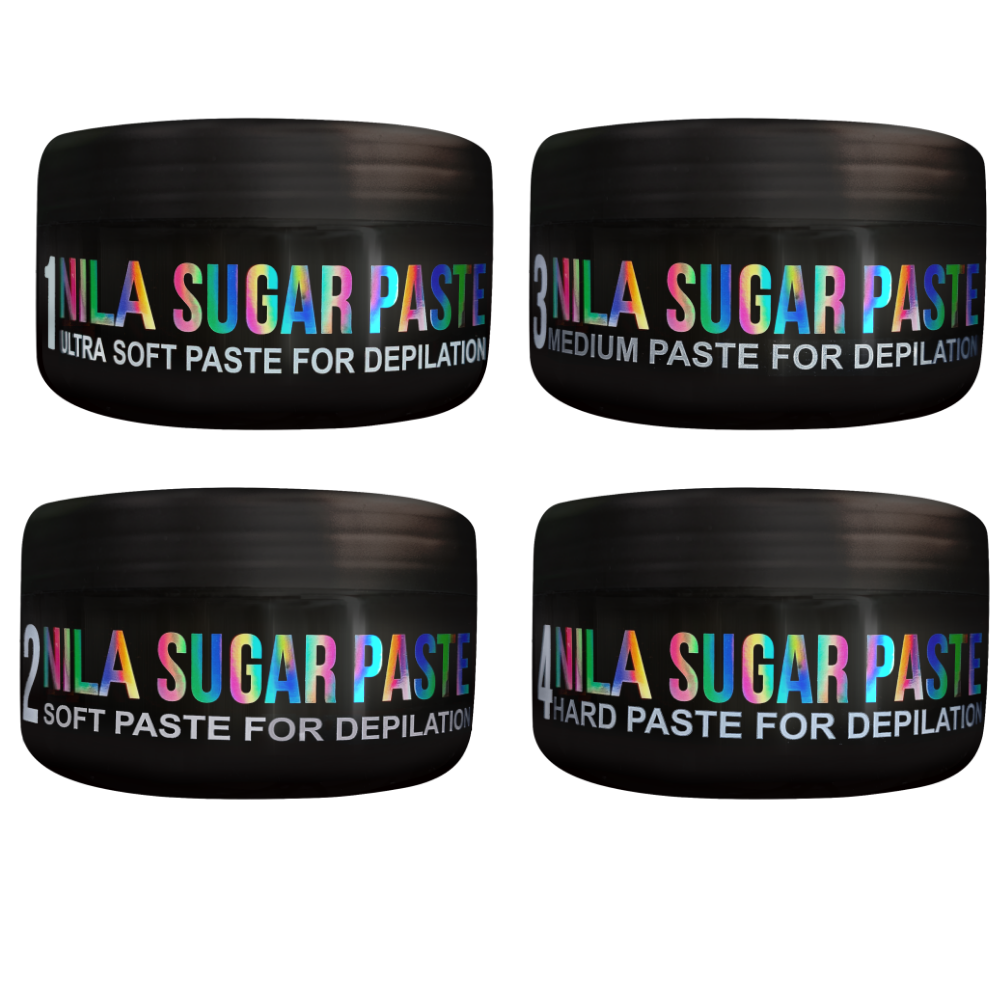 Набір паст для шугарингу Nila Ultra Soft + Soft + Medium + Hard, 4×450 г
