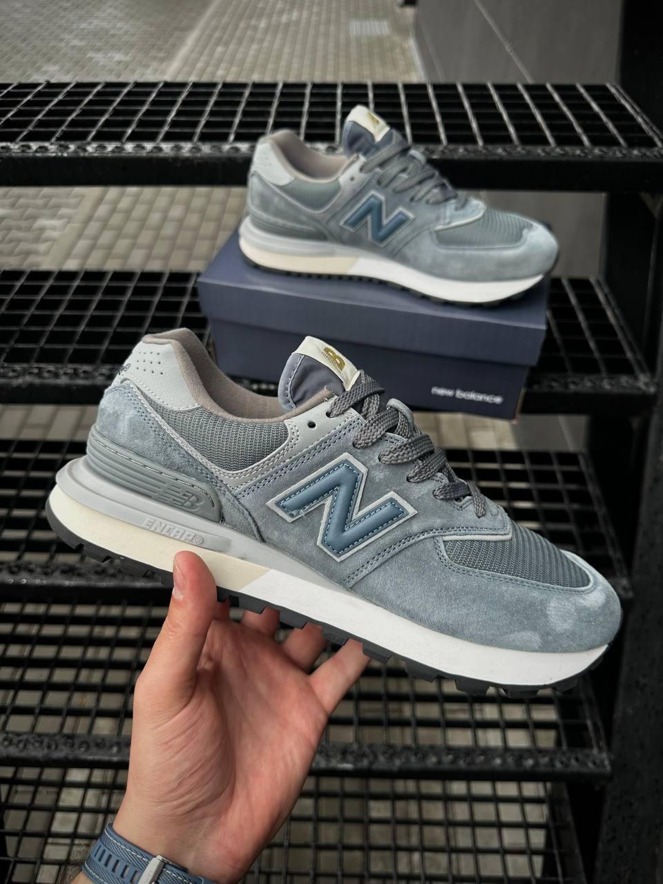 Чоловічі кросівки New Balance 574 Legacy Grey Нью Беланс 574 Легасі сірі замша демісезон