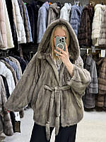 Жіноча норкова шуба FLY в кольорі "ICE"