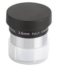 Окуляр 3.6 мм для телескопа Plossl 1.25", 4-елементний, 48-градусний, з повним покриттям