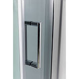 Душовий гідробокс Poli HL 90х90х215 см квадратний на низькому піддоні розсувні двері скло 5 мм, фото 5