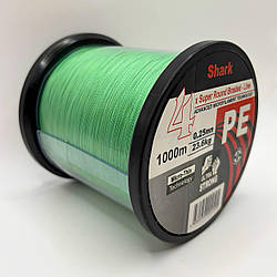 Шнур Shark PE X4 1000 m 0.25 mm/23.6 кг