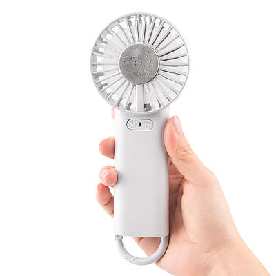 Міні вентилятор ручний LOSSO LIQ-150 акумуляторний USB з охолоджувальним металевим елементом