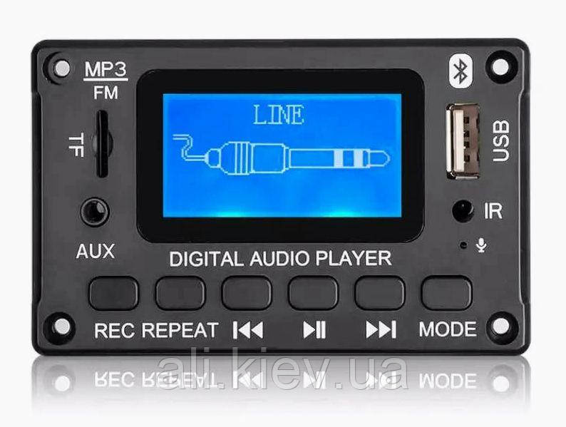 Медіа плеєр декодер мп3, Bluetooth, ФМ, Usb, Tf, Aux, mic, rec, JQ-D116BT, фото 1