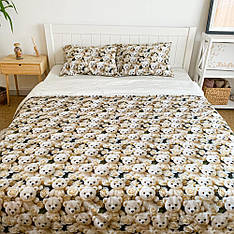 Постільна білизна полуторна 150*220 3D преміум ранфорс (24262)