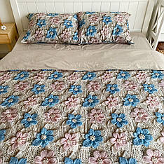 Постільна білизна полуторна 150*220 3D преміум ранфорс (24266)