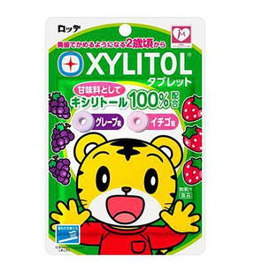 Lotte Xylitol Tablet Освіжаючі таблетки з ксилітом, профілактика карієсу, виноград/полуниця, 10 шт 30 г. До 02/2026