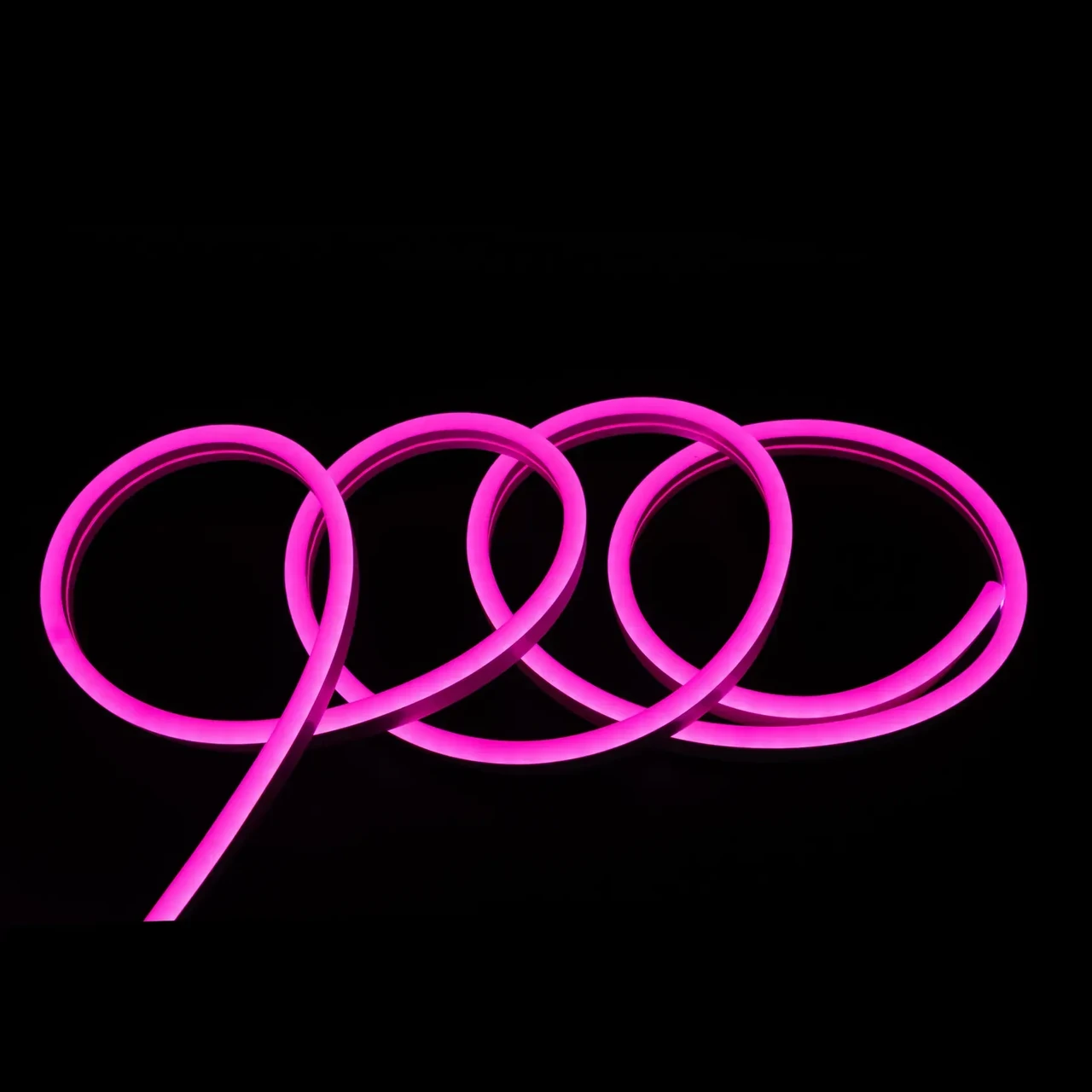 Світлодіодна стрічка NEON 12В PROLUM 8x16, IP68 Рожева, Series "SF" PRO, м, фото 1