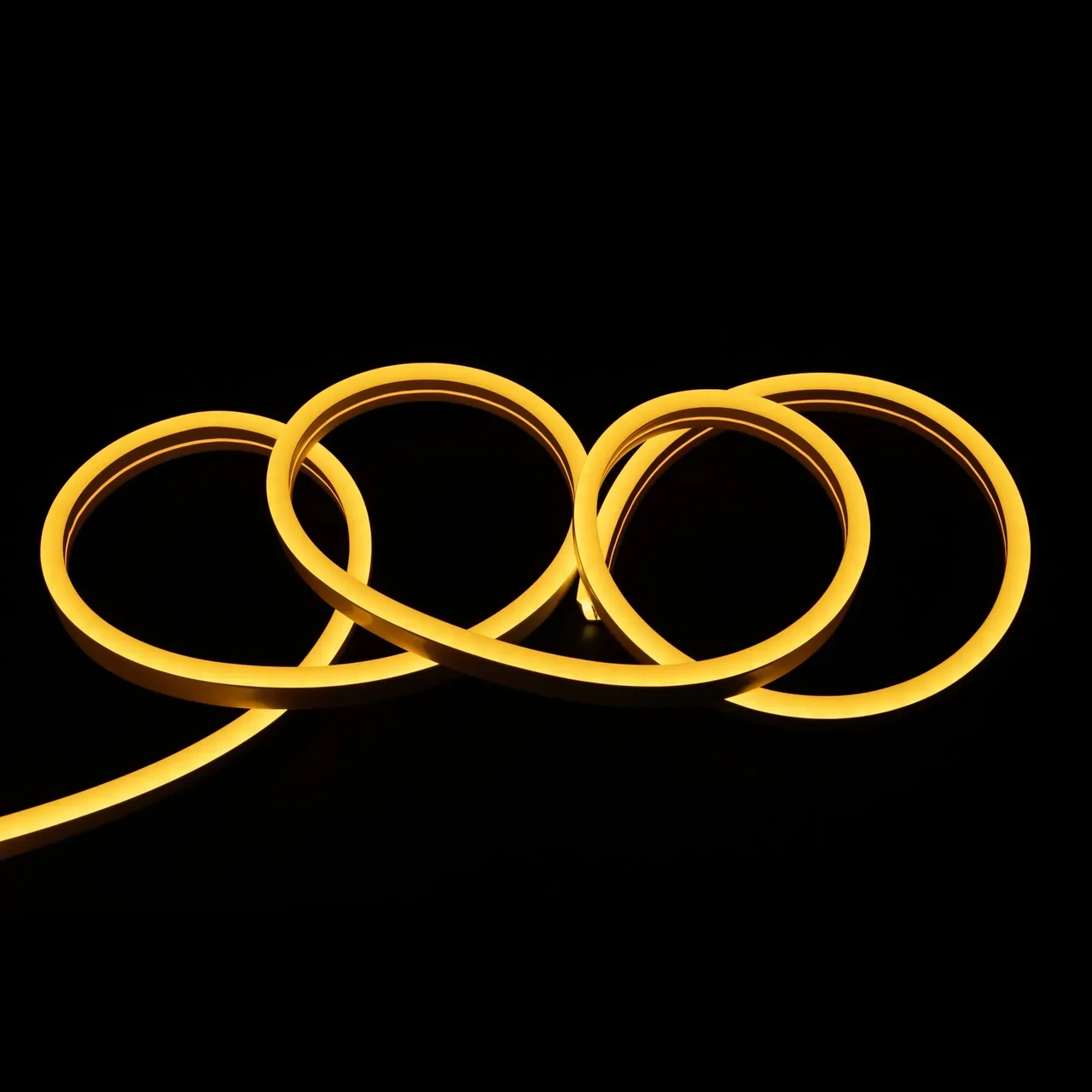 Світлодіодна стрічка NEON 12В PROLUM 8x16, IP68 Жовта, Series "SF" PRO, м, фото 1