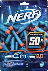 Патрони 50 шт. для зброї Nerf Elite 2.0 50-Dart Refill Pack!, фото 1