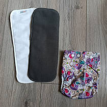 Багаторазовий підгузок + 1кутний 1мікрофібра вкладки