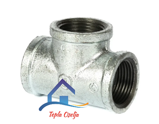 Трійник чавунний 1/2" (різьба внутрішня)