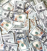 Конфетті "100 dollars", 23х55 мм., 250 грам