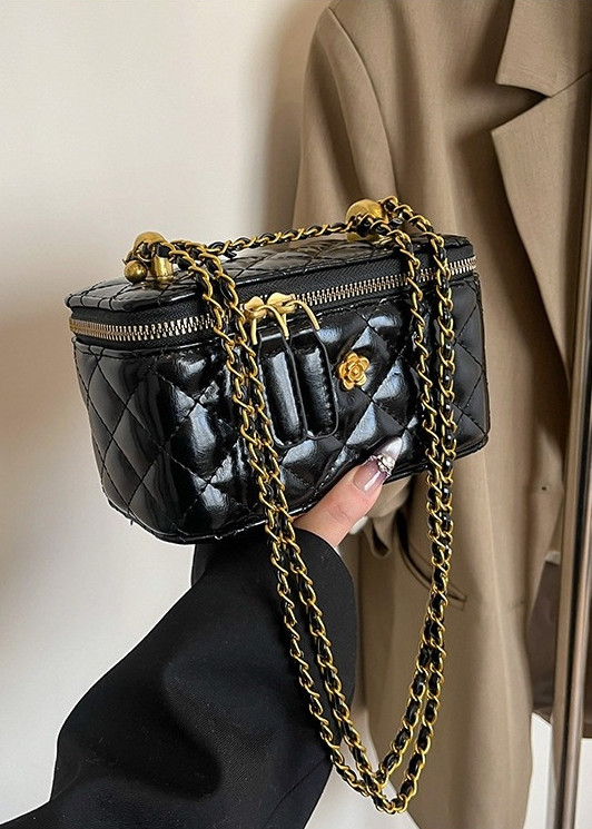 Жіноча сумка-косметичка 6050 Vanity Bag крос-боді чорна, фото 1