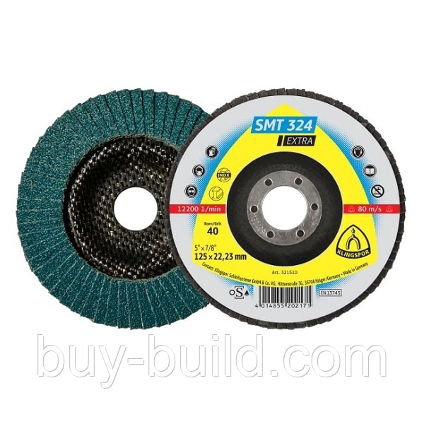Диск Тарільчатий шлиф.лепест KLINGSPOR SMT324 80