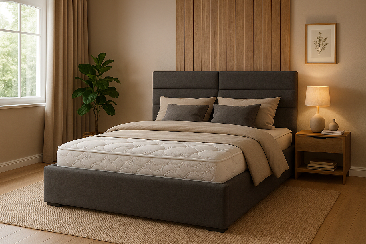 Ліжко двоспальне Дюна з підіймальним механізмом 160-200 см (сіра/Аляска 10), фото 1