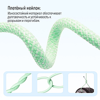 Кабель USB PD Type-C/Type-C ColorWay CW-CBPDCC061-G 3,0A 60W 1м зелений, фото 2