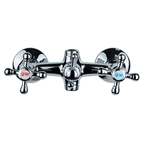 Змішувач VD 1/2" для ванної гусак прямий 350мм дивертор вбудований шаровий Tau, фото 3