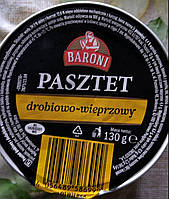 Паштет із птиці та свинини BARONI 130 г