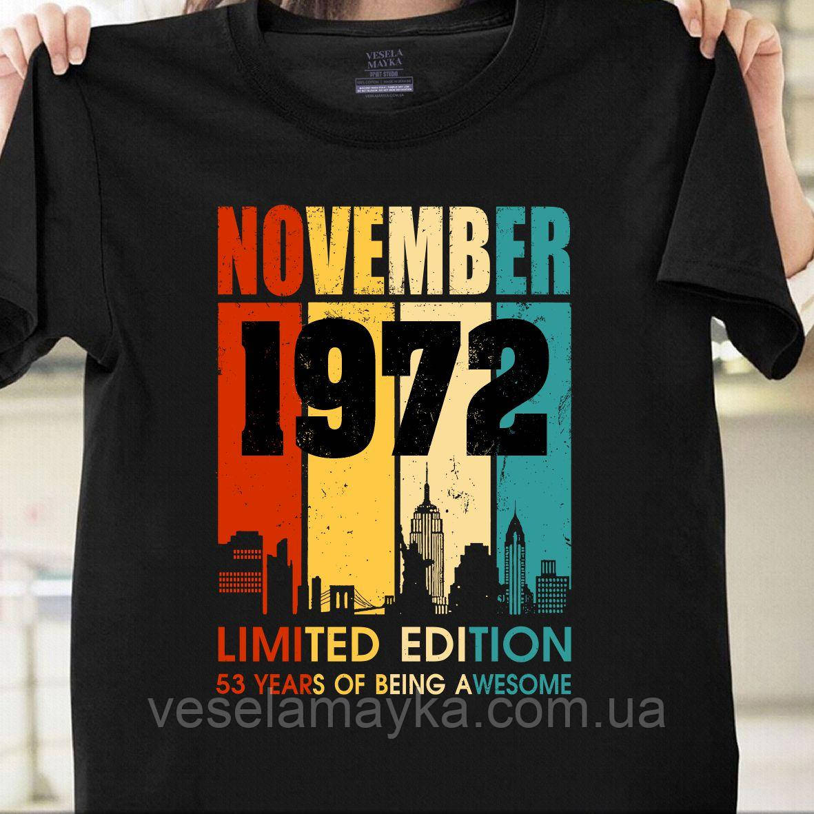 Футболка "53 года" (November 1972), фото 1