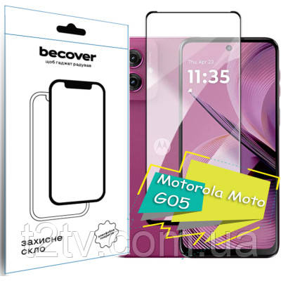 Скло захисне BeCover Motorola Moto G05 Black (713413), фото 1